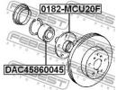 Подшипник ступичный задний 45x86x45 TOYOTA HIGHLAN 045