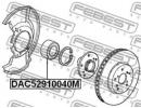 Подшипник ступичный передний 52x91x40 HONDA ACCORD 40M