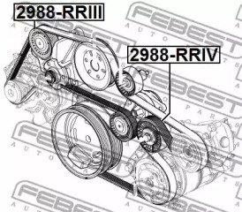 Ролик обводной комплект LAND ROVER RANGE ROVER III III