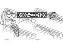 Ролик обводной TOYOTA COROLLA/FIELDER CE121,NZE12# 120