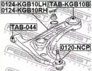 Рычаг передний левый TOYOTA AYGO KGB10,WNB10 2005. 0LH