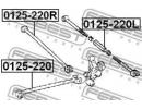 Тяга задняя продольная TOYOTA AVENSIS AT22#,AZT220 220