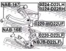 Рычаг передний левый NISSAN NISSAN TRUCK D22 1997. 2LH