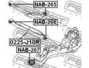 Тяга задняя поперечная нижняя NISSAN QASHQAI J10E  10R