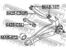 Тяга задняя поперечная верхняя MITSUBISHI LANCER,L SUP