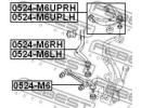 Рычаг передний нижний левый MAZDA 6 WAGON GY 2002- 6LH