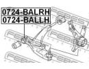 Рычаг передний левый SUZUKI BALENO/ESTEEM SY413/SY LLH