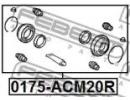 Ремкомплект суппорта тормозного заднего TOYOTA ISI 20R