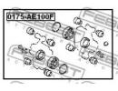 Ремкомплект суппорта тормозного переднего TOYOTA C 00F