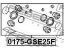 Ремкомплект суппорта тормозного переднего TOYOTA C 25F