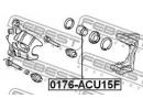 Поршень суппорта тормозного переднего TOYOTA CAMRY 15F