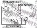 Поршень суппорта тормозного переднего TOYOTA AVENS 50F