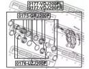 Суппорт тормозной передний левый TOYOTA LAND CRUIS 0FL