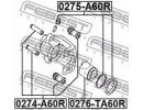 Ремкомплект суппорта тормозного заднего NISSAN ARM 60R