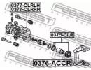 Поршень суппорта тормозного заднего HONDA ACCORD C CCR