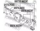 Втулка направляющая суппорта тормозного MAZDA 3 BK MZ3