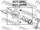 Суппорт тормозной передний левый MAZDA FAMILIA BJ  FFL