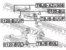 Втулка резьбовая верхнего рычага TOYOTA DYNA/TOYOA 5BU