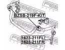 Втулка переднего стабилизатора комплект MERCEDES B KIT