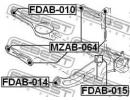 Сайлентблок заднего поперечного рычага FORD MONDEO 010