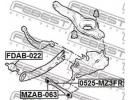 Сайлентблок заднего продольного рычага FORD FOCUS  022