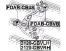 Сайлентблок задний переднего рычага FORD KUGA CBV  BVB