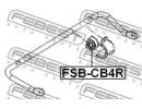 Втулка заднего стабилизатора d15 FORD FOCUS CB4 20 B4R