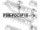 Втулка переднего стабилизатора d18.5 FORD FOCUS CB F18