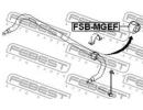 Втулка переднего стабилизатора d19 FORD MONDEO GE  GEF