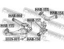 Сайлентблок заднего рычага HONDA CR-V RD5 2002-200 004