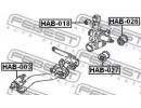 Сайлентблок задней цапфы HONDA STREAM ALMAS RN1 20 026