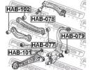 Сайлентблок задней поперечной тяги HONDA ACCORD CB 077