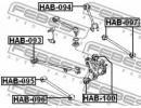 Сайлентблок задней продольной тяги HONDA ACCORD CL 093