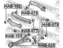 Сайлентблок задней тяги HONDA ACCORD CD5 1994-1997 101