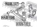 Сайлентблок задний переднего рычага HONDA PILOT YF 107