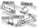 Сайлентблок заднего рычага HONDA CR-V RD1 1996-200 110