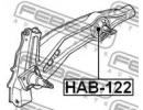 Сайлентблок заднего рычага HONDA CIVIC CRX ED9 198 122