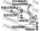 Сайлентблок переднего верхнего рычага HONDA AVANCI RUB