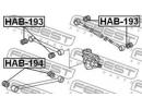 Сайлентблок задней поперечной тяги HONDA CITY 3A2  193