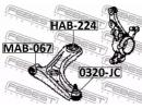 Сайлентблок переднего нижнего рычага HONDA LIFE JC 224