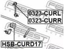 Втулка заднего стабилизатора d17 HONDA ACCORD CU2  D17