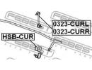 Втулка заднего стабилизатора d14 HONDA ACCORD CP2  CUR