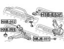 Втулка переднего стабилизатора d15.9 HONDA CIVIC E S3F