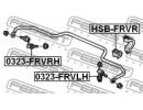 Втулка заднего стабилизатора d17 HONDA FR-V BE1 20 RVR