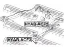 Сайлентблок подрамника HYUNDAI ACCENT 00 (1999-) [ CF3