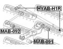 Сайлентблок задней поперечной тяги HYUNDAI H-1 02  H1R