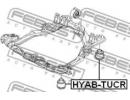 Сайлентблок подрамника HYUNDAI TUCSON 04 -OCT.2006 UCR