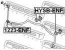 Втулка переднего стабилизатора d22.8 HYUNDAI I30/I ENF