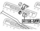 Втулка переднего стабилизатора d22.8 HYUNDAI SANTA SFF