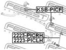 Втулка переднего стабилизатора d21.5 KIA PICANTO 0 ICF